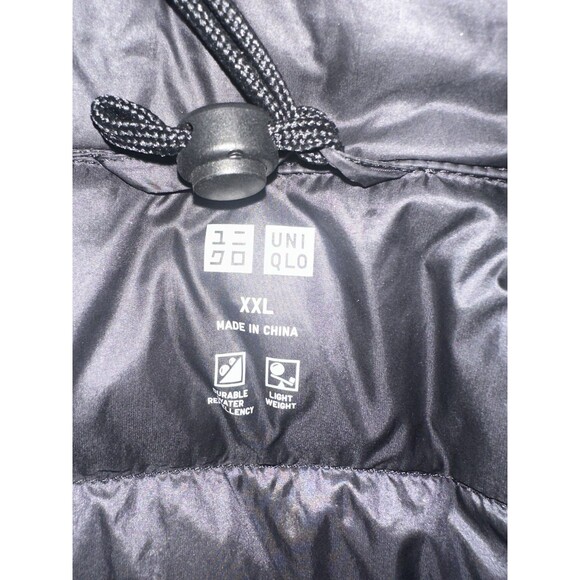 Womens Uniqlo Puffer Jacket Size XXL Black Down Full Zip Lightweight Packable - Picture 4 of 4